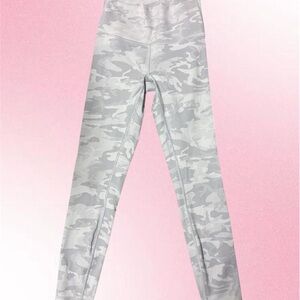 Lululemon white and gray Camouflage Leggings